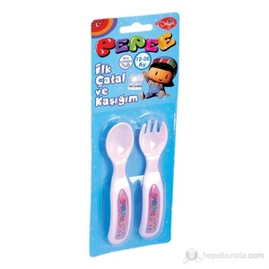 Mama Çatal-Kaşık Seti 2'li / Pembe