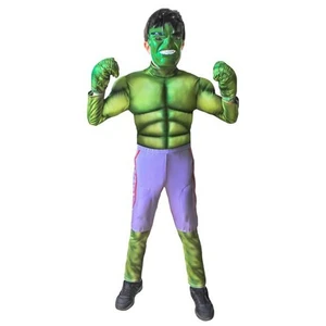 Mega Oyuncak Yeşil Dev Hulk Kostüm 3D Kabartma 7-9 Yaş