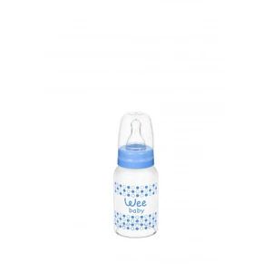 Wee Baby Isıya Dayanıklı Cam Biberon 120ml / Mavi