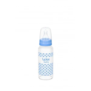 Wee Baby Isıya Dayanıklı Cam Biberon 180ml / Mavi