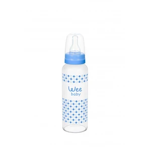 Wee Baby Isıya Dayanıklı Cam Biberon 240ml / Mavi