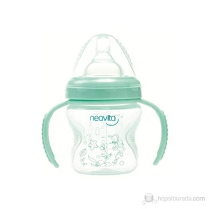 Geniş Ağızlı Silikon Kulplu PP Biberon 140Ml (BPA%0) 3 Ay+ / Yeşil