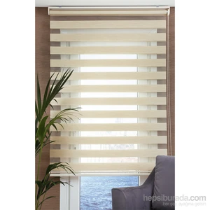 Bambu Zebra Perde Krem60x200