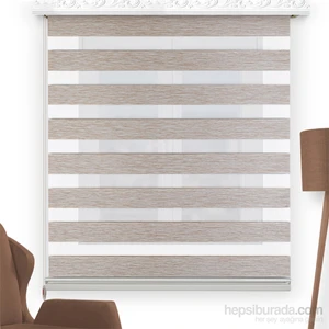 Zebra Perde Bambu 210X200 Krem cm