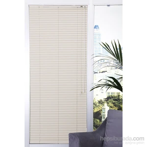 25 Mm Alüminyum Jaluzi Perde Bej 100x200