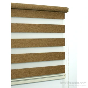 Açık Kahverengi Bambu Zebra Perde