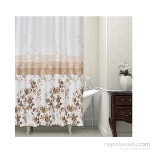 Zethome Tropik Banyo Duş Perdesi 4131 Çift Kanat 2x120x200