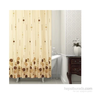 Zethome Tropik Banyo Duş Perdesi 6022 Çift Kanat 2x120x200