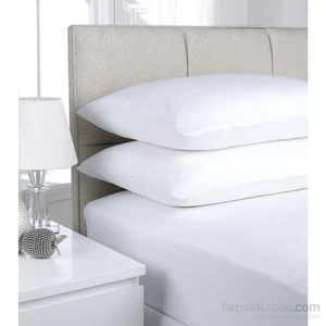 Alla Turca Pamuklu Ranforce Beyaz Çift Kişilik Fitted Çarşaf Seti 160x200 cm