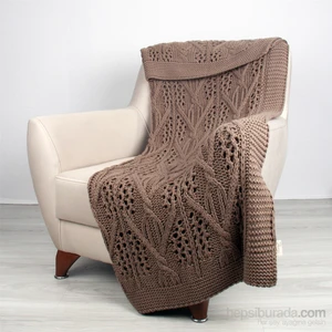 Örgü Battaniye Moka