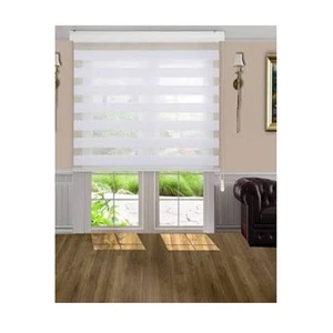 Beyaz Bambu Zebra Perde 160X200 cm