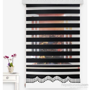 Zebra Perde 426-07 Etek Dilim Ve Boncuklu