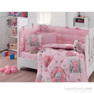 Cotton Box Ranforce Bebek Uyku Seti Mini Pembe