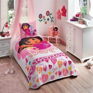 Lisanslı Dora Adorable Tek Kişilik Pamuk Pike Takımı