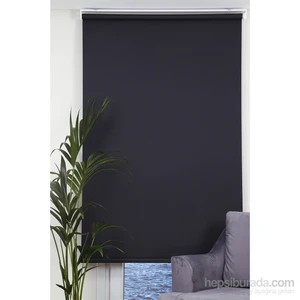 Panama Stor Perde Siyah 110x200
