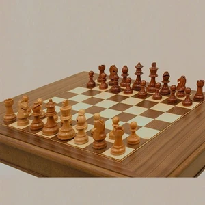 Ahşap Satranç Taşları Şah Boyu 95 Mm