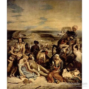 Massacre At Scio, Eugene Delacroix (1500 Parça Puzzle)