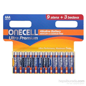 Ultra Premıum Alkalin Aaa Boy Pil 9+3