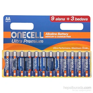 Ultra Premıum Alkalin Aa Boy Pil 9+3