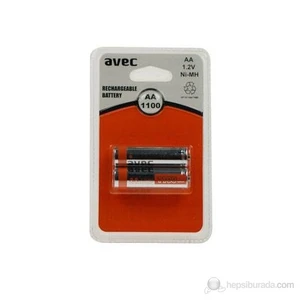 1100 maH AA 2'li Şarjlı Kalem Pil