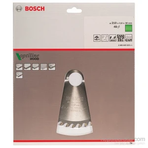 - Optiline Serisi Ahşap İçin Daire Testere Bıçağı - 210 X 30 X 2,8 Mm, 48 Diş