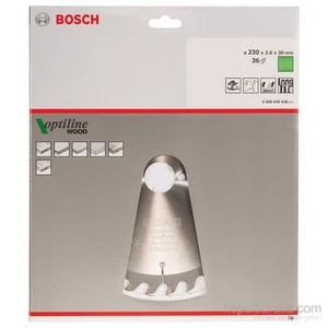 - Optiline Serisi Ahşap İçin Daire Testere Bıçağı - 230 X 30 X 2,8 Mm, 36 Diş
