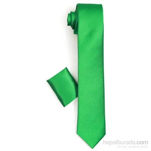 Erkek Pastel Yeşili Mendilli Kravat