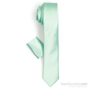 Erkek Su Yeşili Mendilli Kravat