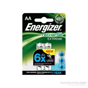 (E17-9986) Şarjlı 2300 Mah AA Kalem Pil 2Li Blister (Şarj edilmiş)