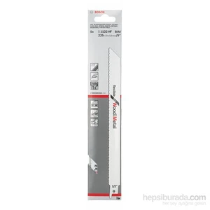 - Flexible Serisi Ahşap Ve Metal İçin Tilki Kuyruğu Bıçağı S 1122 Hf - 5'Li Paket