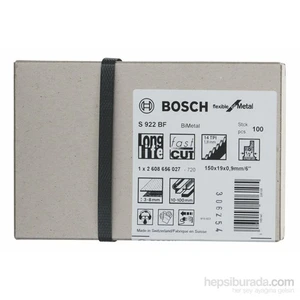 - Flexible Serisi Metal İçin Tilki Kuyruğu Bıçağı S 922 Bf - 100'Lü Paket
