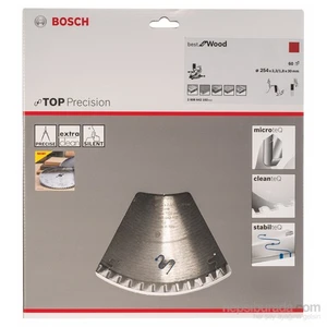 - Best Serisi Hassas Kesim Ahşap İçin Daire Testere Bıçağı - 254 X 30 X 2,3 Mm, 60 Diş