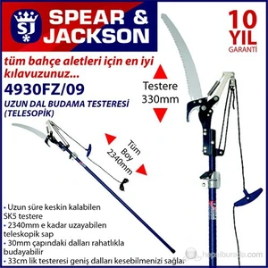 Spear And Jackson 4930Fz09 Teleskopik Budama Testeresi Pro