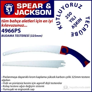 Spear And Jackson 4966Ps Budama Testeresi Çift Bıçaklı 325 Mm