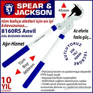 Spear And Jackson 8160Rs Budama Makası Ağır-Hizmet Anvil