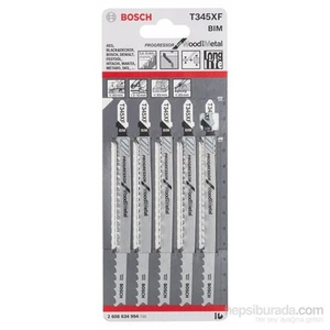 - Ahşap Ve Metal İçin T 345 Xf Dekupaj Testeresi Bıçağı - 5'Li Paket