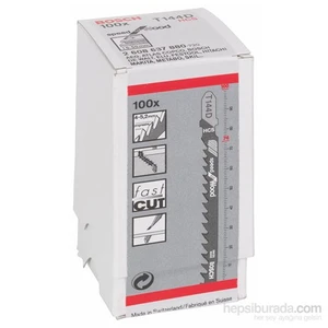 - Hızlı Kesim Serisi Ahşap İçin T 144 D Dekupaj Testeresi Bıçağı - 100'Lü Paket