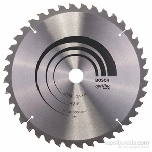 - Optiline Serisi Ahşap İçin Daire Testere Bıçağı - 305 X 30 X 2,5 Mm, 40 Diş