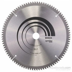 - Optiline Serisi Ahşap İçin Daire Testere Bıçağı - 305 X 30 X 2,5 Mm, 96 Diş