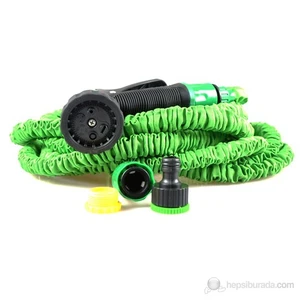 Magic Hose Uzayan Sihirli Hortum (Yeşil) 15 Metre (Sulama Tabancası Dahil)