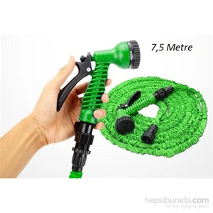 Magic Hose Uzayan Sihirli Hortum (Yeşil) 7,5 Metre (Sulama Tabancası Dahil)