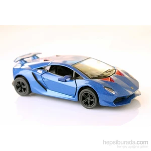 Mavi Lamborghini Sesto Elemento 1/38 Çek Bırak Die-Cast Model Araç