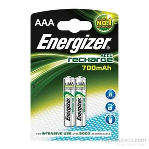 (E21-59964) Şarjlı 700 Mah AAA İnce Kalem Pil 2Li Blister