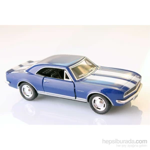 Mavi 1967 Camaro Z-28 1/37 Çek Bırak Die-Cast Model Araç
