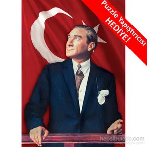 KS Games Puzzle Bayrak ve Atatürk (1000 Parça)