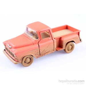 Off-Road 1955 Chevy Stepside Pick-Up Çek Bırak 1/32 Die Cast Model Araç