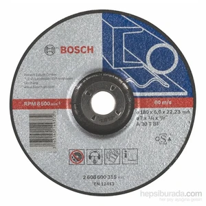 - Expert Serisi Metal İçin Bombeli Taşlama Diski (Taş) - A 30 T Bf, 180 Mm, 6,0 Mm