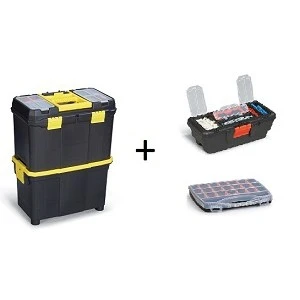 18" Tekerlekli Takım Çantası + Poly 32 Organizer + 13" Organizer
