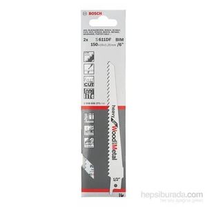 - Heavy Serisi Ahşap Ve Metal İçin Tilki Kuyruğu Bıçağı S 611 Df - 2'Li Paket