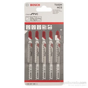 - Temiz Kesim Serisi Pvc İçin T 102 H Dekupaj Testeresi Bıçağı - 5'Li Paket